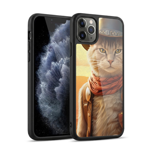 Michael David Ward Animals Kitty Cowboy Gel Armour Case For Apple iPhone 11 Pro Max