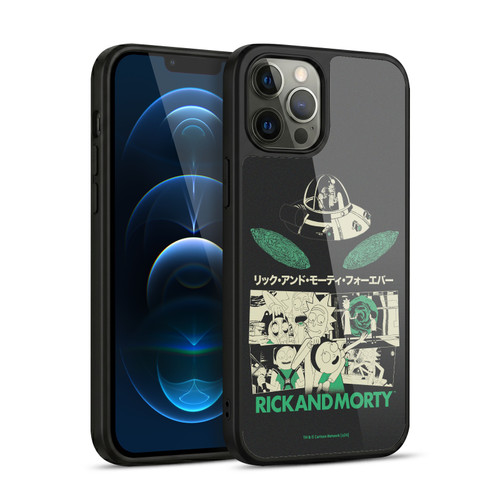 Rick And Morty Duo Graphics Portals Gel Armour Case For Apple iPhone 12 Pro Max