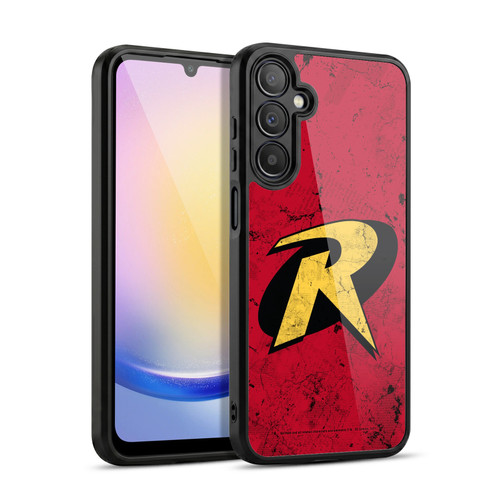 Batman DC Comics Robin Logo Grunge Gel Armour Case For Samsung Galaxy A25 5G