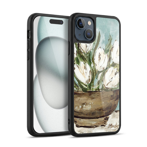 Haley Bush Floral Painting Tulip Bowl Gel Armour Case For Apple iPhone 15 Plus