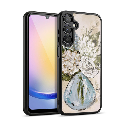 Haley Bush Floral Painting Blue And White Vase Gel Armour Case For Samsung Galaxy A25 5G