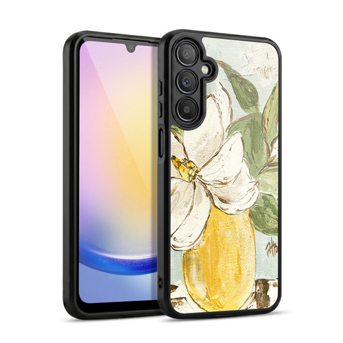 Haley Bush Floral Painting Magnolia Yellow Vase Gel Armour Case For Samsung Galaxy A25 5G