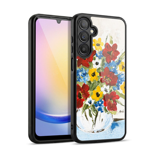 Haley Bush Floral Painting Patriotic Gel Armour Case For Samsung Galaxy A25 5G