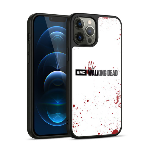 AMC The Walking Dead Logo Blood White Gel Armour Case For Apple iPhone 12 Pro Max