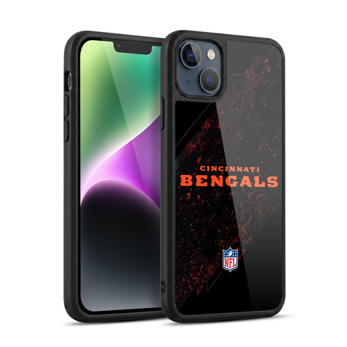 NFL Cincinnati Bengals Logo Blur Gel Armour Case For Apple iPhone 14 Plus