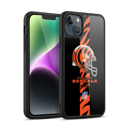 NFL Cincinnati Bengals Logo Helmet Gel Armour Case For Apple iPhone 14 Plus