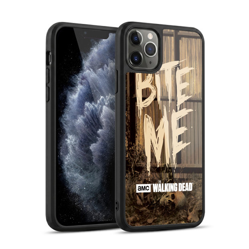 AMC The Walking Dead Typography Bite Me Gel Armour Case For Apple iPhone 11 Pro Max
