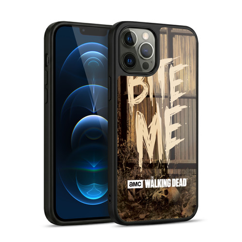 AMC The Walking Dead Typography Bite Me Gel Armour Case For Apple iPhone 12 Pro Max