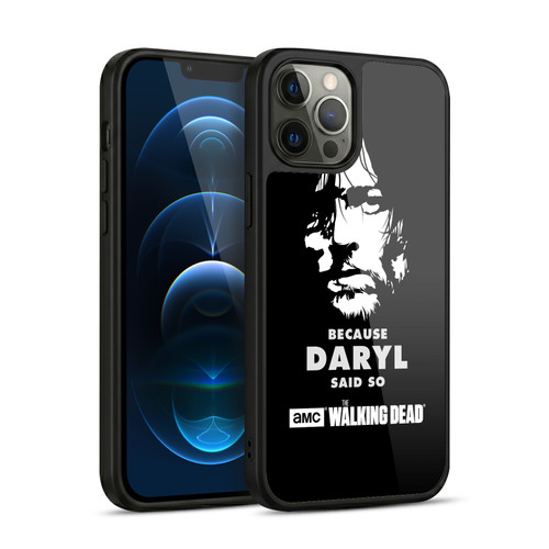 AMC The Walking Dead Typography Daryl Says Gel Armour Case For Apple iPhone 12 Pro Max