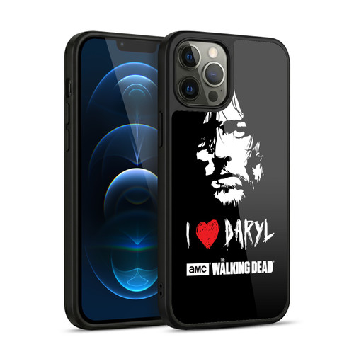 AMC The Walking Dead Typography Love Daryl Face Gel Armour Case For Apple iPhone 12 Pro Max