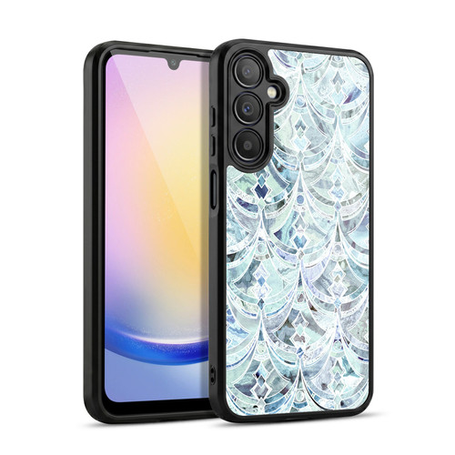 Micklyn Le Feuvre Marble Patterns Ice And Diamonds Art Deco Pattern Gel Armour Case For Samsung Galaxy A25 5G