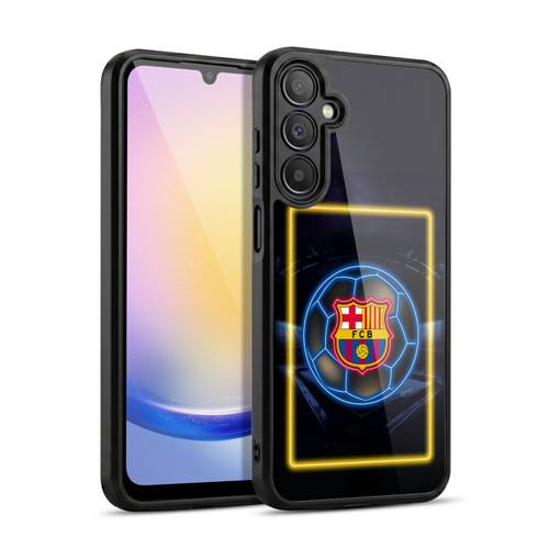FC Barcelona Neon Logo Gel Armour Case For Samsung Galaxy A25 5G
