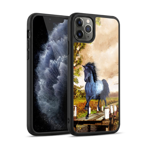 Simone Gatterwe Horses On The Lake Gel Armour Case For Apple iPhone 11 Pro Max