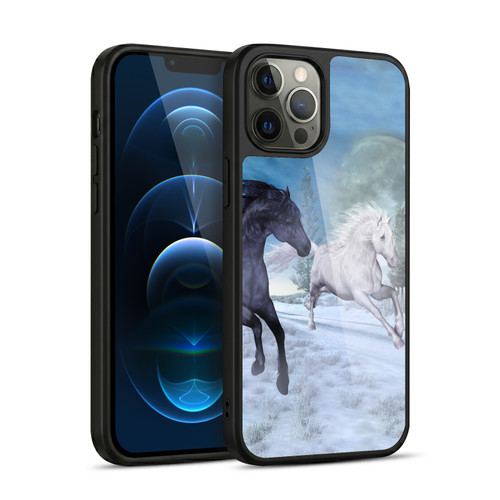 Simone Gatterwe Horses Freedom In The Snow Gel Armour Case For Apple iPhone 12 Pro Max