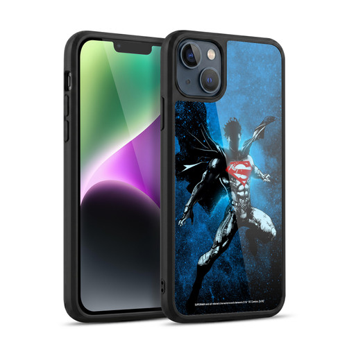 Superman DC Comics 80th Anniversary Splatter Gel Armour Case For Apple iPhone 14 Plus