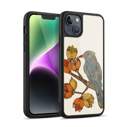 Valentina Birds Autumn Flower Doodle Gel Armour Case For Apple iPhone 14 Plus