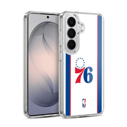 NBA Philadelphia 76ers Logo White Design Soft Gel Case for Samsung Galaxy S26 Plus