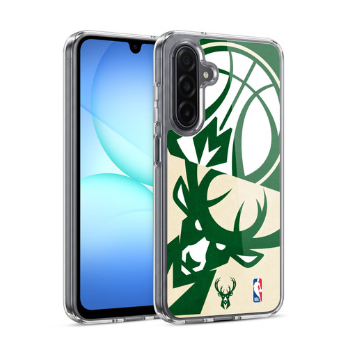 NBA Milwaukee Bucks Half Oversized Soft Gel Case for Samsung Galaxy A17 4G / 5G