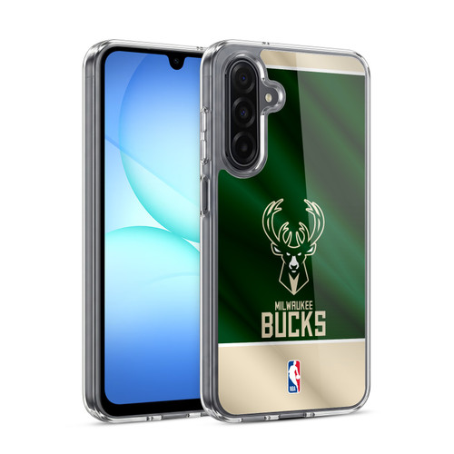 NBA Milwaukee Bucks Horizontal Banner Soft Gel Case for Samsung Galaxy A17 4G / 5G