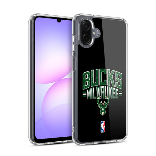 NBA Milwaukee Bucks Logo Black Soft Gel Case for Samsung Galaxy A07 4G