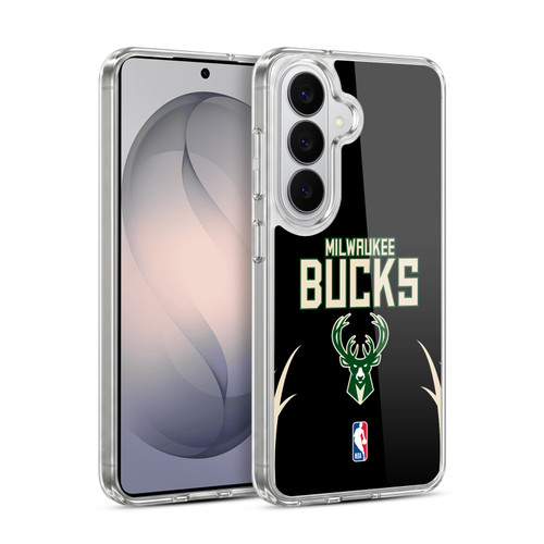 NBA Milwaukee Bucks Logo Black Design Soft Gel Case for Samsung Galaxy S26 Plus