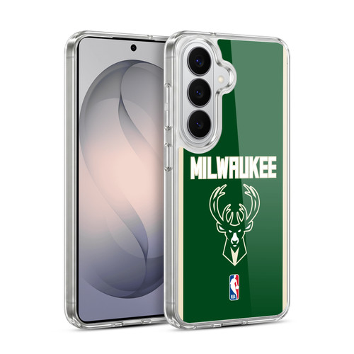 NBA Milwaukee Bucks Logo Green Design Soft Gel Case for Samsung Galaxy S26 Plus