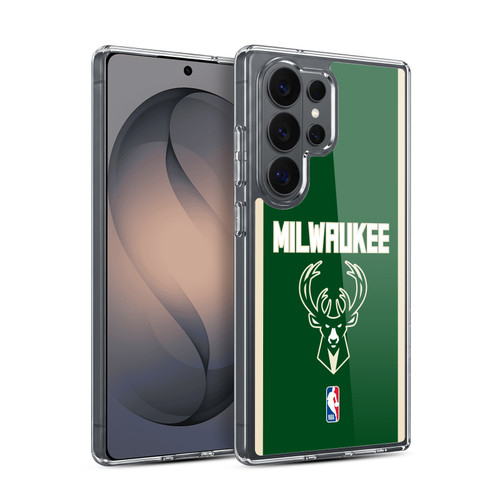 NBA Milwaukee Bucks Logo Green Design Soft Gel Case for Samsung Galaxy S26 Ultra