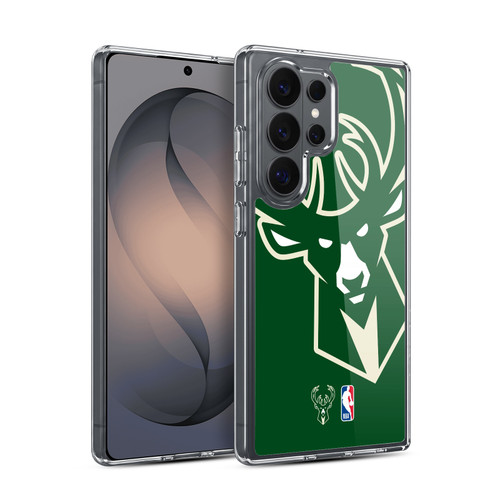 NBA Milwaukee Bucks Logo Oversized Soft Gel Case for Samsung Galaxy S26 Ultra
