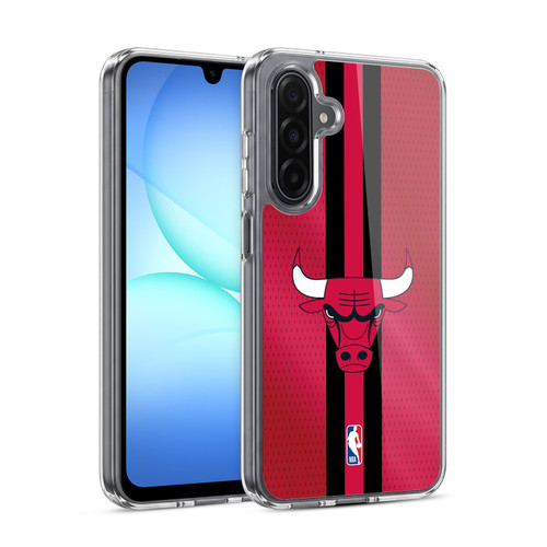 NBA Chicago Bulls Stripes Soft Gel Case for Samsung Galaxy A17 4G / 5G