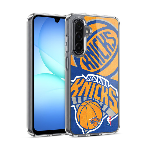 NBA New York Knicks Half Oversized Soft Gel Case for Samsung Galaxy A17 4G / 5G