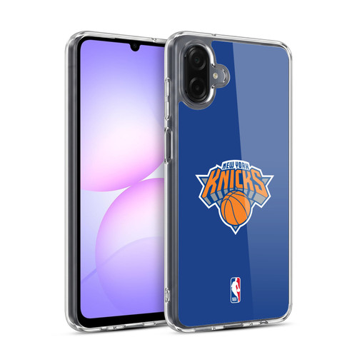 NBA New York Knicks Logo Blue Soft Gel Case for Samsung Galaxy A07 4G