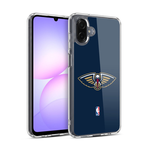NBA New Orleans Pelicans Logo Navy Blue Soft Gel Case for Samsung Galaxy A07 4G