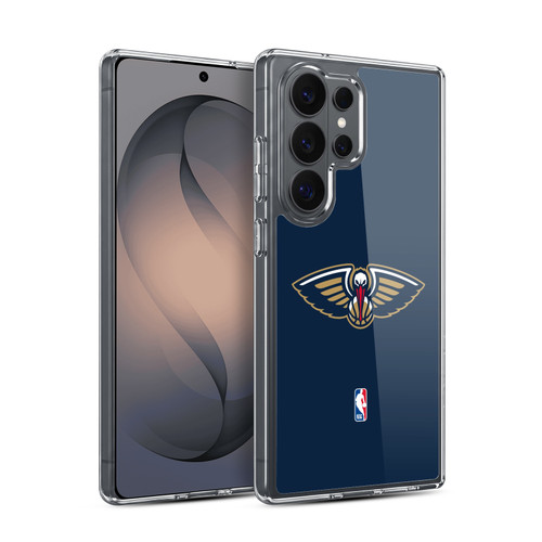 NBA New Orleans Pelicans Logo Navy Blue Soft Gel Case for Samsung Galaxy S26 Ultra