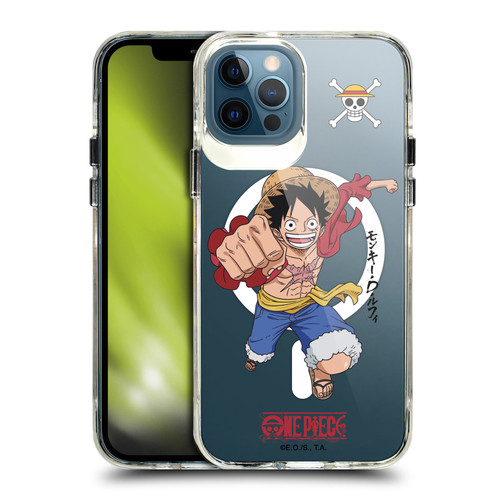 One Piece Graphic Art Luffy Text SHOCKPROOF BUMPER CASE COMPATIBLE WITH Apple iPhone 12 / iPhone 12 Pro & MAGSAFE