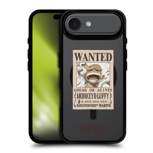 One Piece Graphic Art Luffy Gear 5 Poster Text BLACK SHOCKPROOF BUMPER CASE COMPATIBLE WITH Apple iPhone 17 Air & MAGSAFE