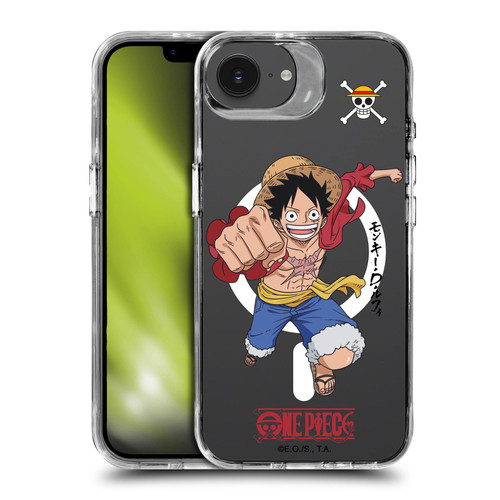 One Piece Graphic Art Luffy Text SHOCKPROOF BUMPER CASE COMPATIBLE WITH Apple iPhone 16e / Apple iPhone 17e & MAGSAFE
