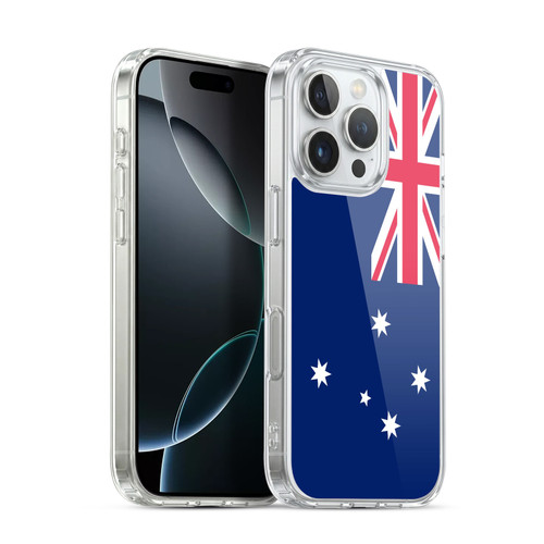 Head Case Designs Football World Flags Group 2 Australia Australian Southern Cross Soft Gel Case for Apple iPhone 16 Pro & MagSafe