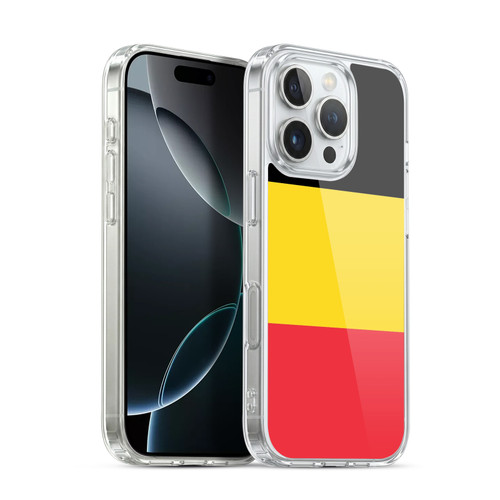 Head Case Designs Football World Flags Group 2 Belgium Belgian België Belgique Soft Gel Case for Apple iPhone 16 Pro & MagSafe