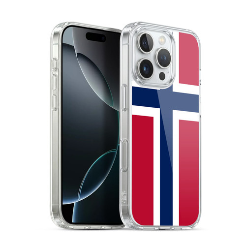Head Case Designs Football World Flags Group 2 Norway Norwegian Norge Nordic Soft Gel Case for Apple iPhone 16 Pro & MagSafe