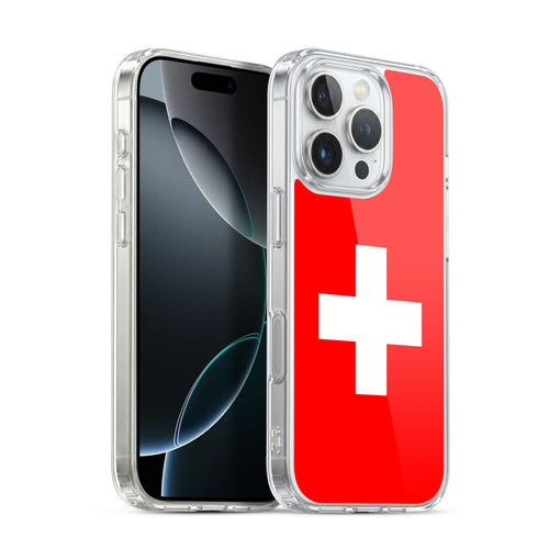Head Case Designs Football World Flags Group 2 Switzerland Swiss Schweiz Soft Gel Case for Apple iPhone 16 Pro & MagSafe