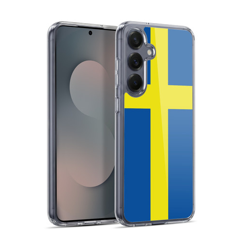 Head Case Designs Football World Flags Group 2 Sweden Swedish Sverige Nordic Soft Gel Case for Samsung Galaxy S25+ & MagSafe