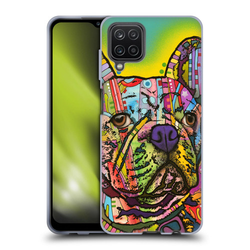 Dean Russo Dogs French Bulldog Soft Gel Case for Samsung Galaxy A12 (2020)