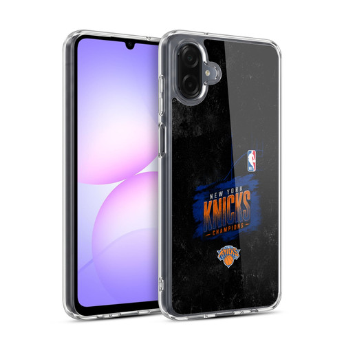 NBA 2026 Champions New York Knicks Distressed Soft Gel Case for Samsung Galaxy A07 5G