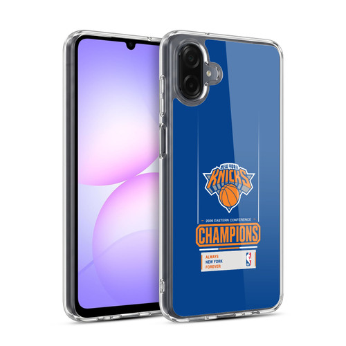 NBA 2026 Champions New York Knicks Stripes Soft Gel Case for Samsung Galaxy A07 5G