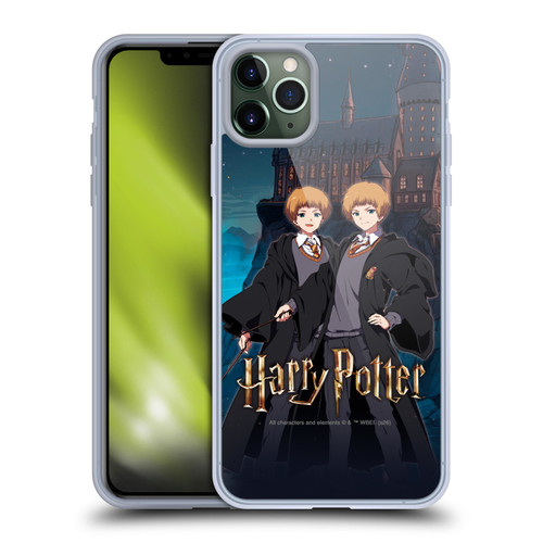 Harry Potter Anime Celebration Fred and George Weasley Soft Gel Case for Apple iPhone 11 Pro Max & MagSafe