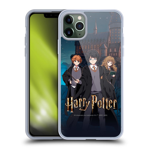 Harry Potter Anime Celebration Ron, Hermione and Harry Soft Gel Case for Apple iPhone 11 Pro Max & MagSafe