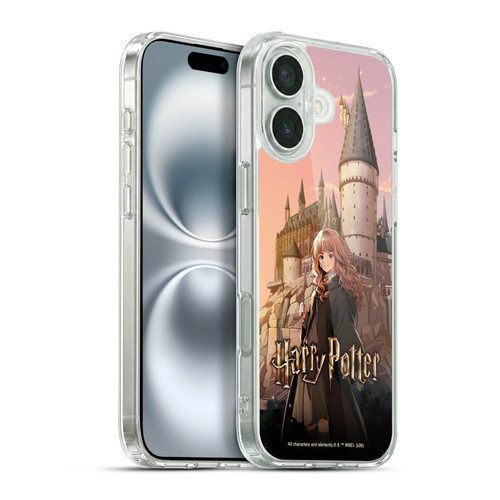 Harry Potter Anime Celebration Hermione Granger Soft Gel Case for Apple iPhone 16 Plus & MagSafe