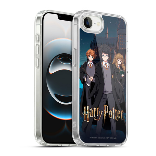 Harry Potter Anime Celebration Ron, Hermione and Harry Soft Gel Case for Apple iPhone 16e / Apple iPhone 17e & MagSafe