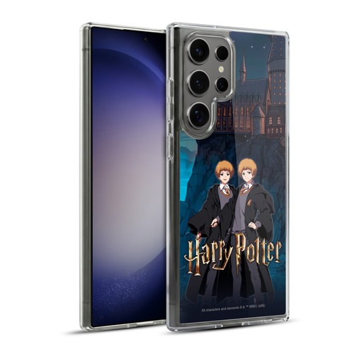 Harry Potter Anime Celebration Fred and George Weasley Soft Gel Case for Samsung Galaxy S23 Ultra 5G & MagSafe