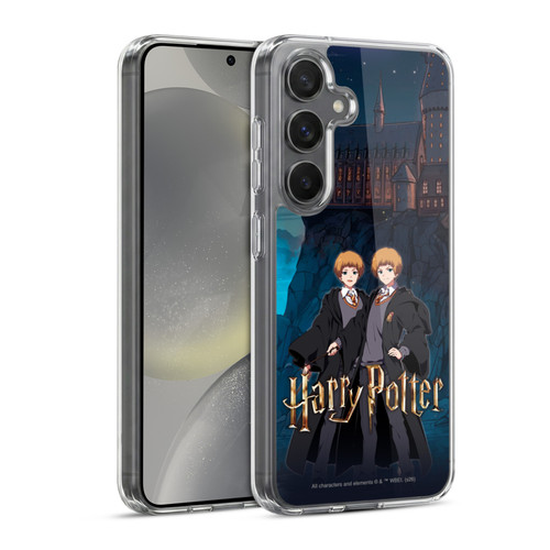 Harry Potter Anime Celebration Fred and George Weasley Soft Gel Case for Samsung Galaxy S24 5G & MagSafe